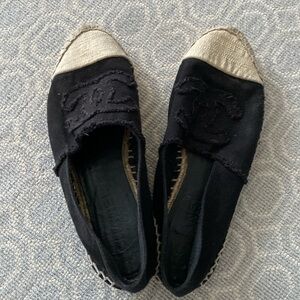 Chanel espadrille flats